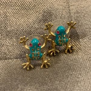 Betsey Johnson Frog Earrings